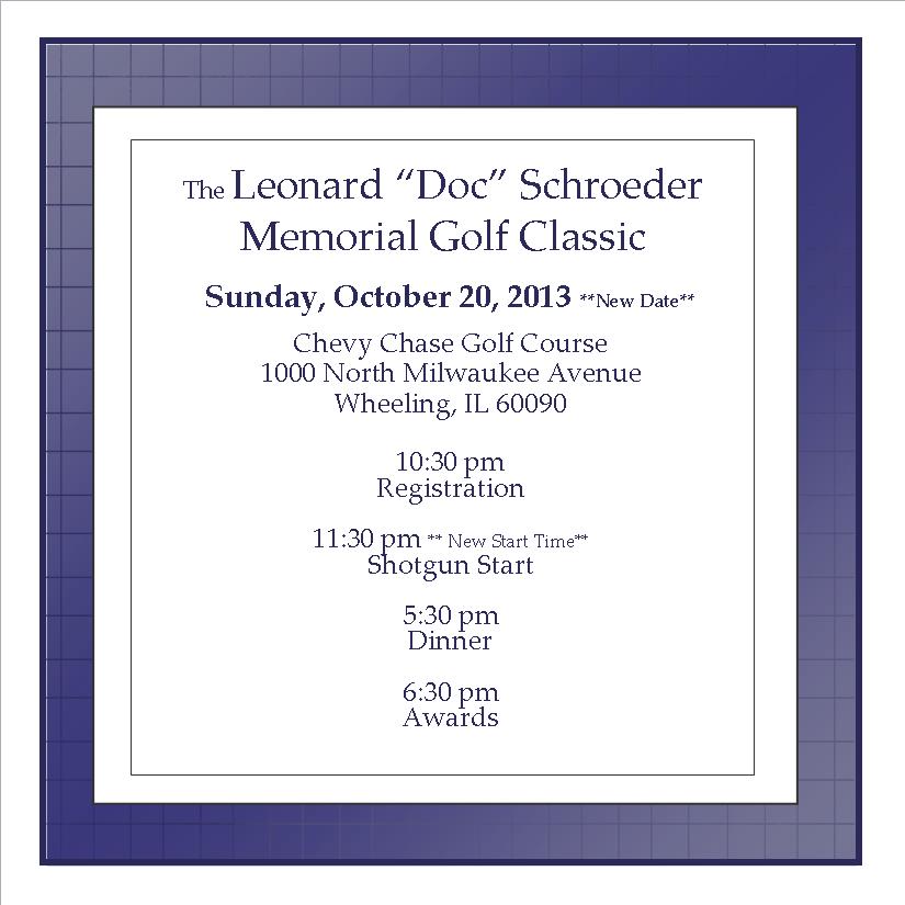 Golf Invitation 2013 - 2 update
