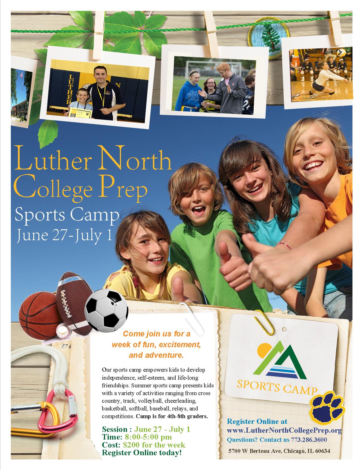 LNCP summer camp 2016 flyer