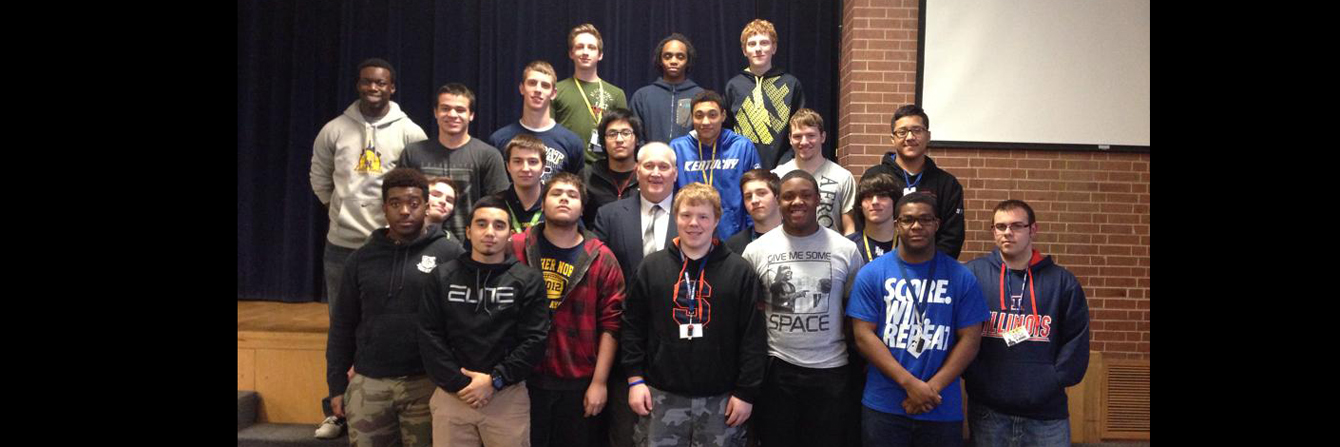 Garry Puetz with football team web