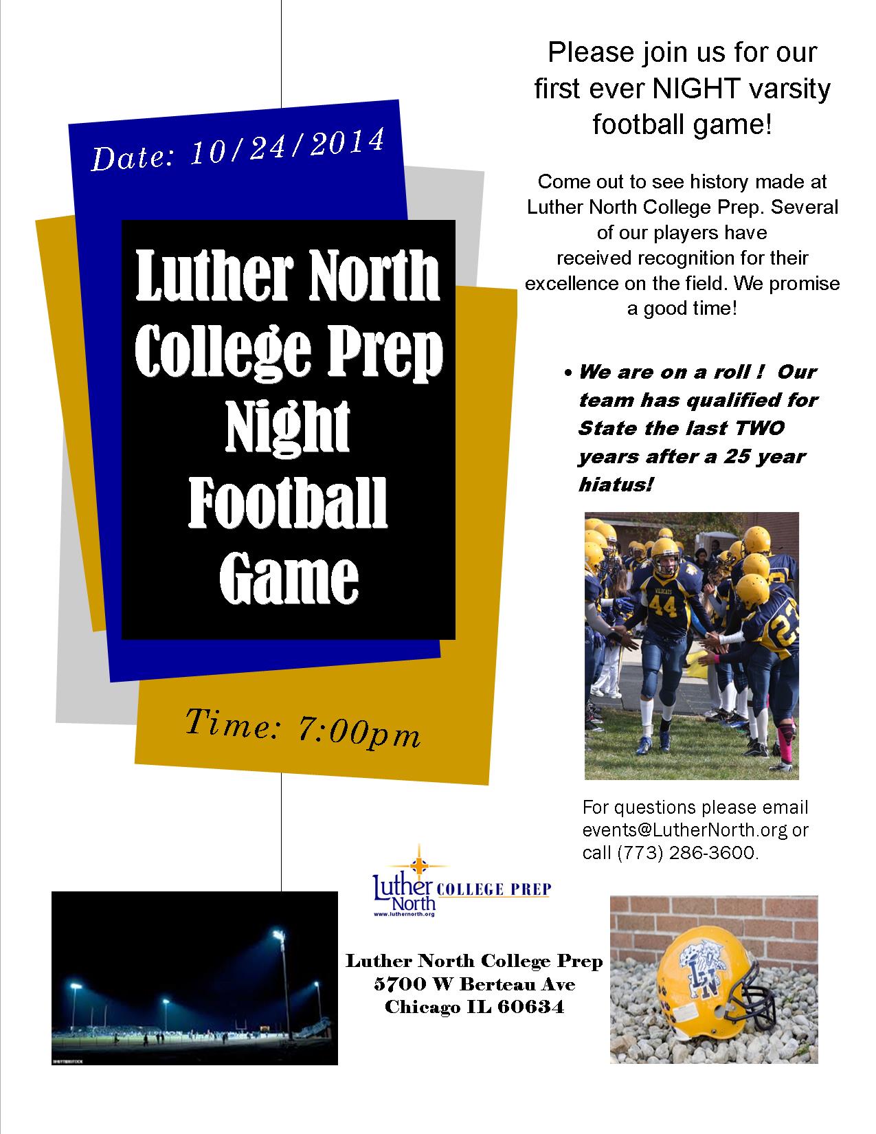 Ln night football poster 2014