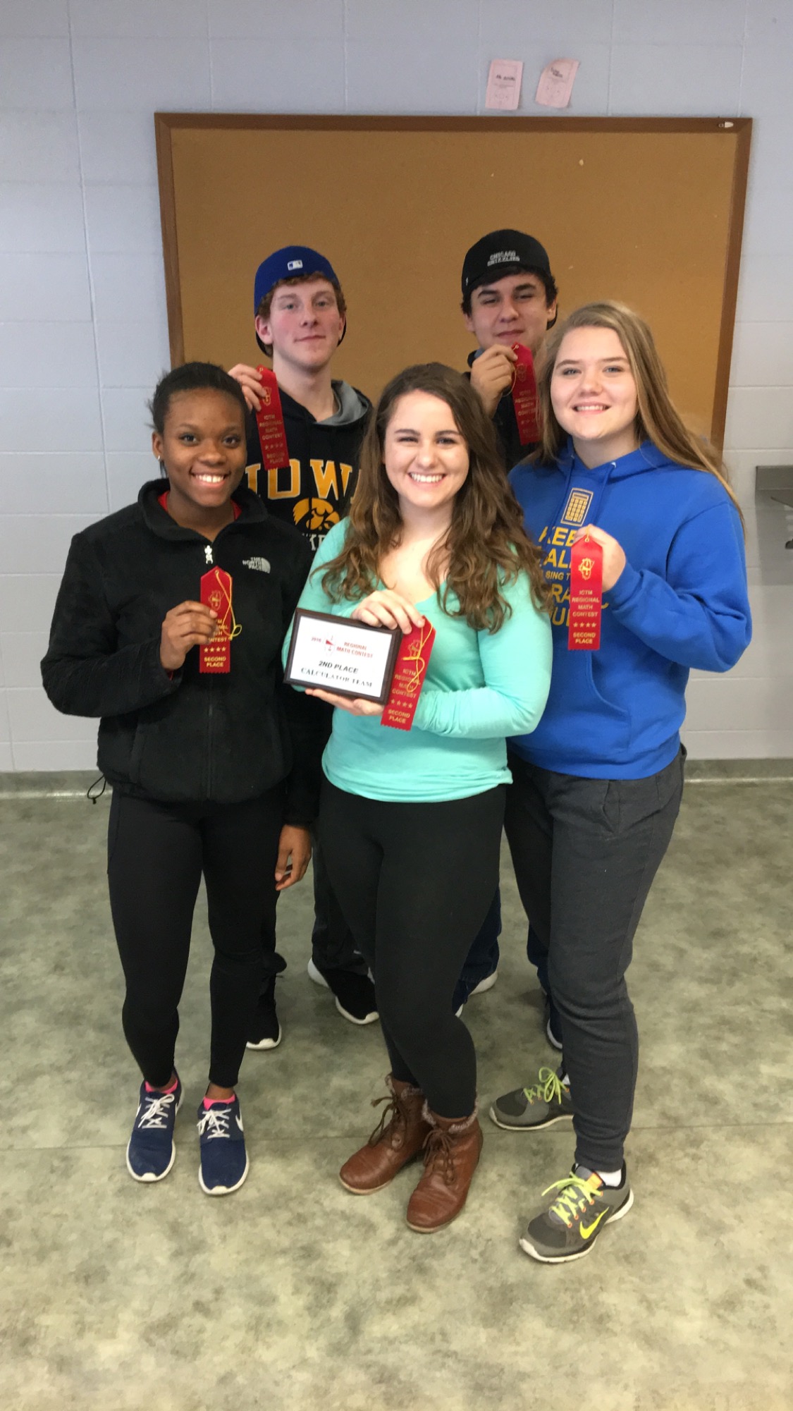 2nd place in Team Calculator Test