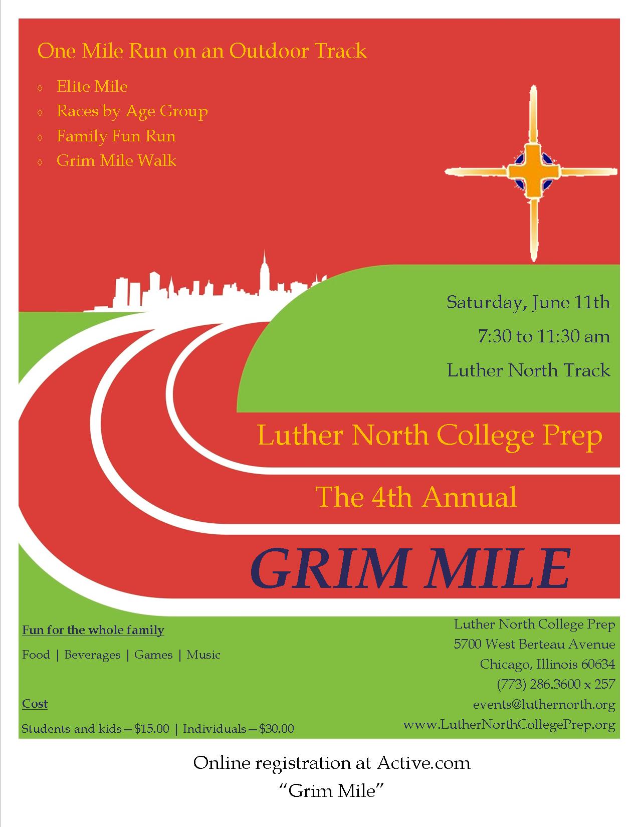 Grim Mile Poster - Outside School 2016